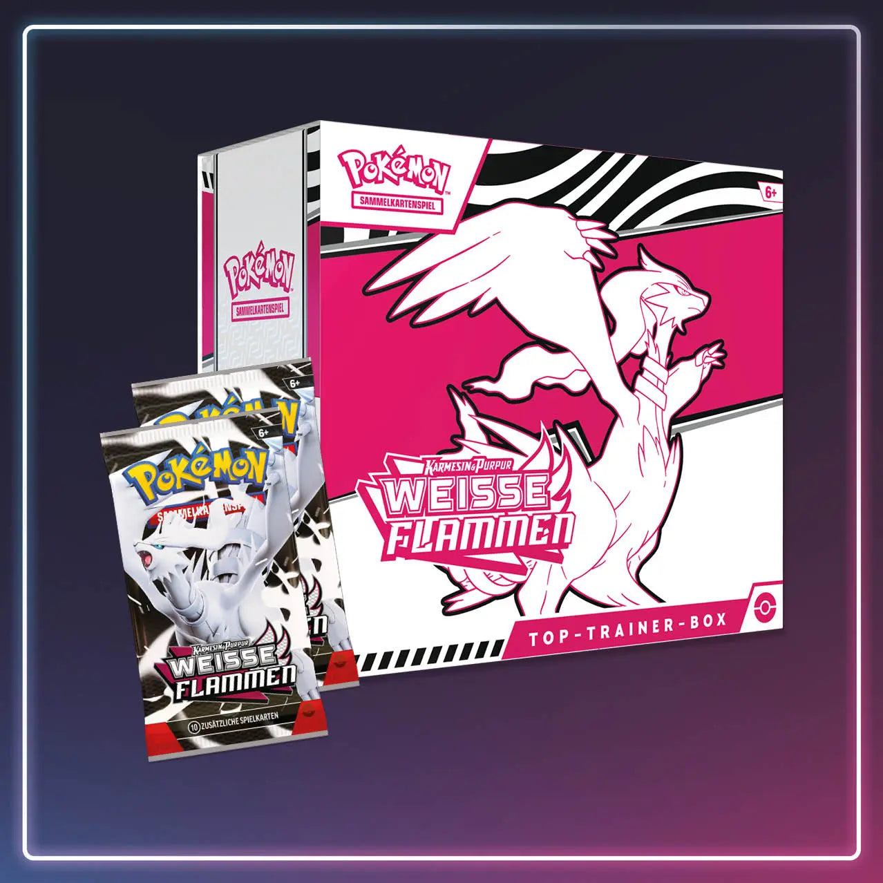 Pokémon - Karmesin und Purpur - Weisse Flammen Top Trainer Box - Deutsch