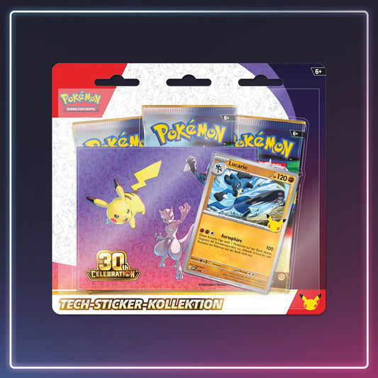 Pokémon Celebrations - 30 Jahre - Tech Sticker Kollektion Lucario - Deutsch