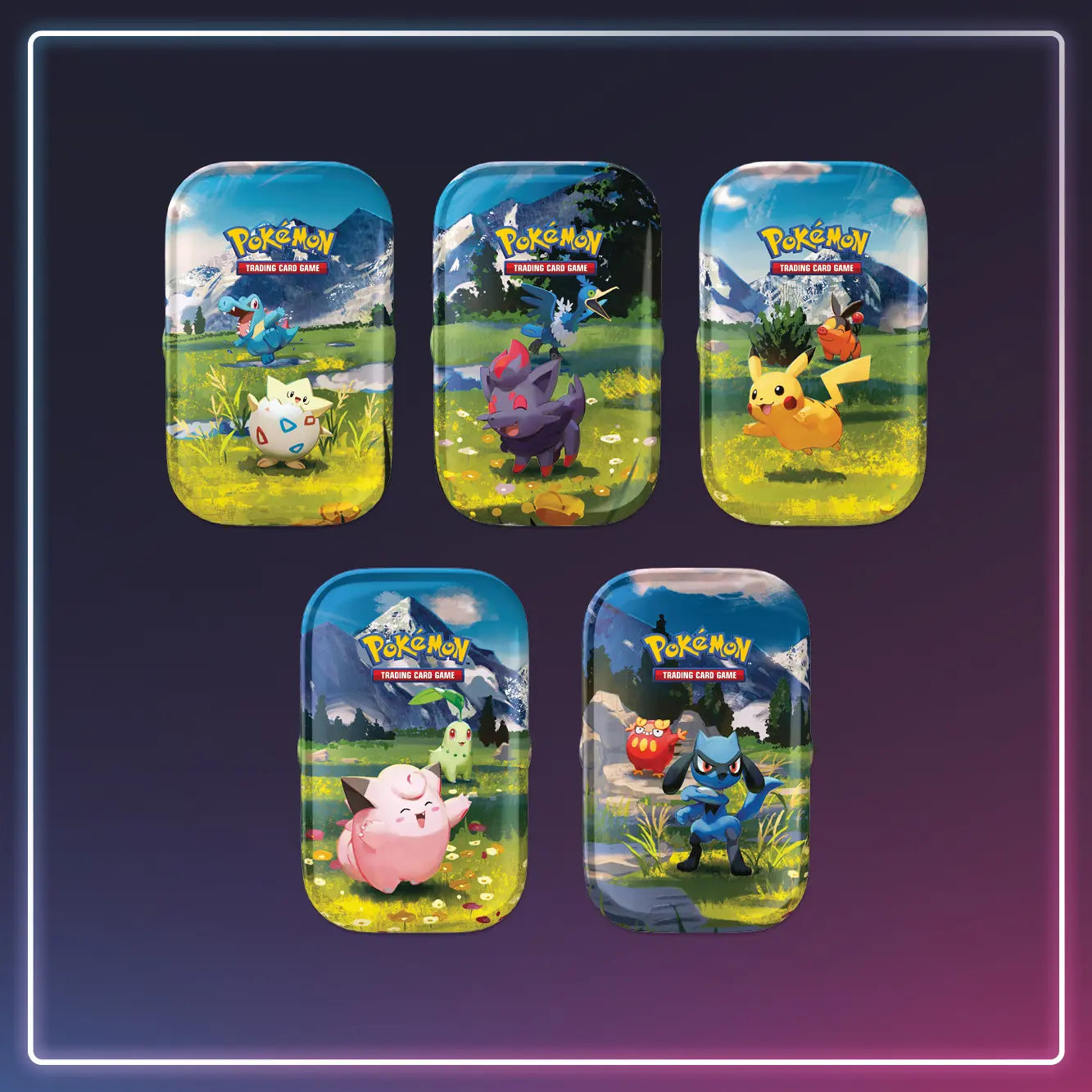 Pokémon - Mega Entwicklung - Erhabene Helden Mini Tin Display - Deutsch