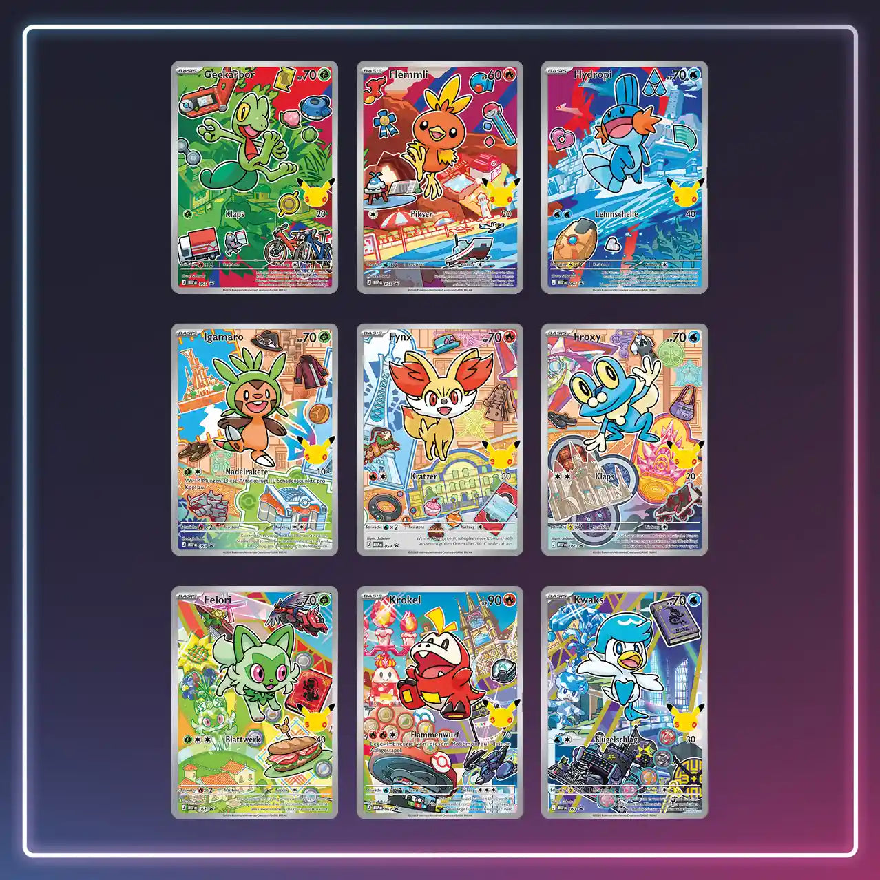Pokémon - Erste Partner - Illustrations Kollektion - Serie 3 - Deutsch