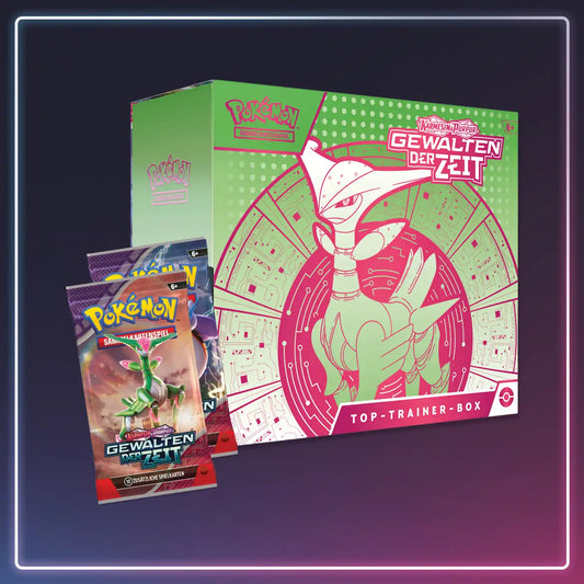 Pokémon - Gewalten der Zeit - Top Trainer Box Eisenblatt - Deutsch