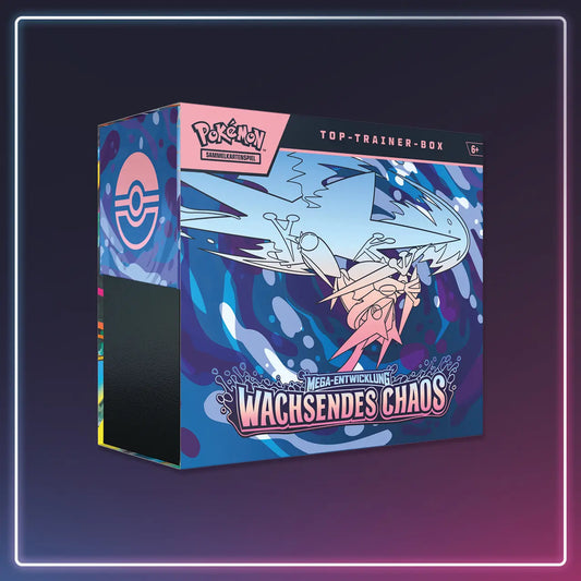 Pokémon - Mega Entwicklung - Wachsendes Chaos - Top Trainer Box - Deutsch