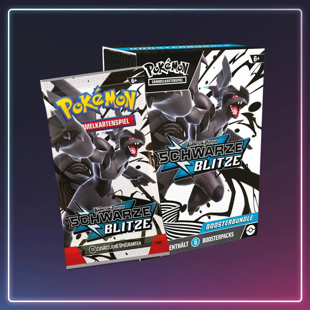 Pokémon - Karmesin und Purpur - Booster Bundle Schwarze Blitze - Deutsch