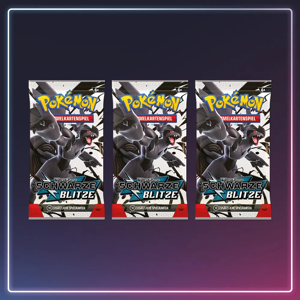 Pokémon - Karmesin und Purpur - Tech Sticker Kollektion Schwarze Blitze - Deutsch