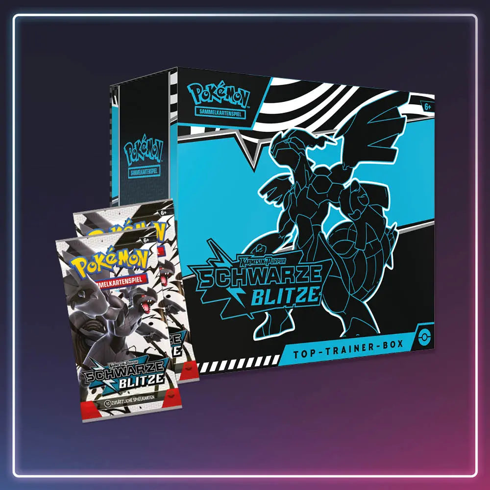 Pokémon - Karmesin und Purpur - Schwarze Blitze Top Trainer Box - Deutsch