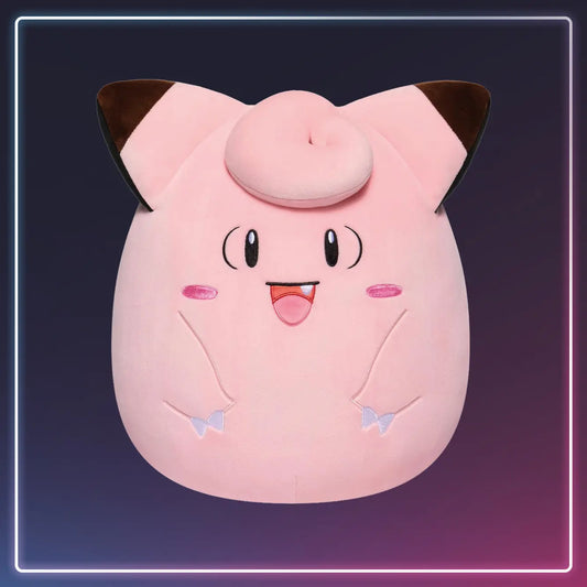 Pokémon - Squishmallow Piepi Clefairy Kuscheltier Plushie