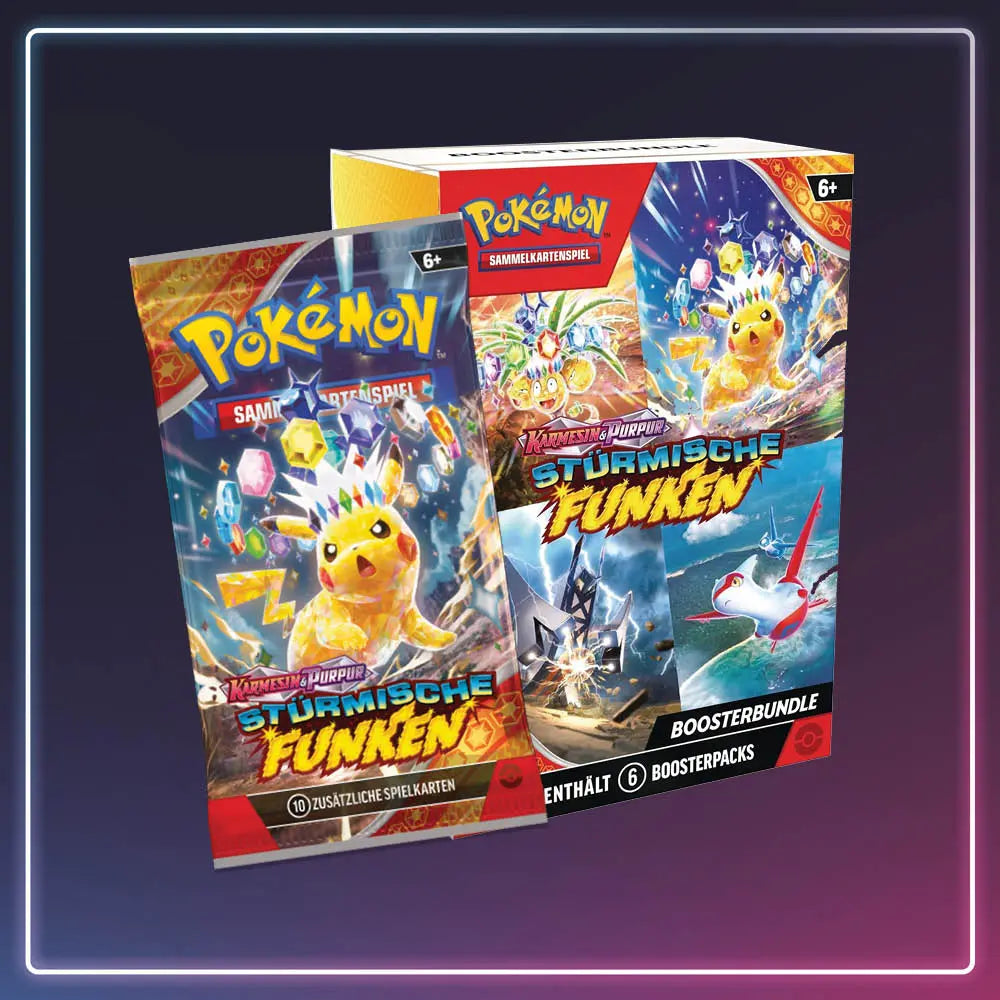 Pokémon - Karmesin und Purpur - Booster Bundle Stürmische Funken - Deutsch