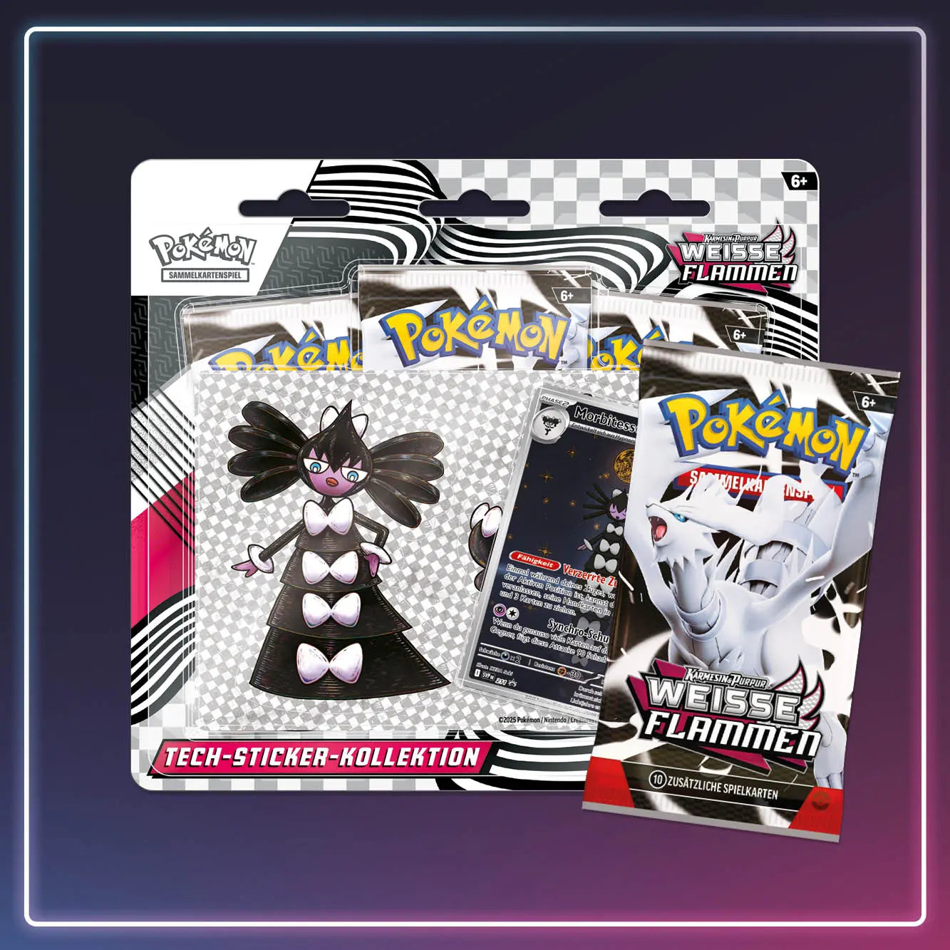 Pokémon - Karmesin und Purpur - Tech Sticker Kollektion Weisse Flammen - Deutsch