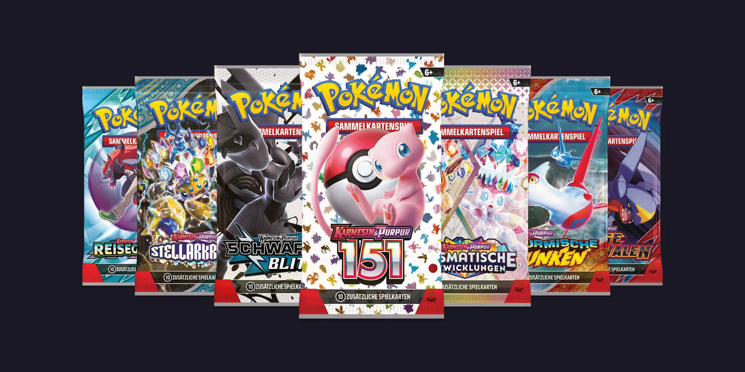 Einzelbooster für Pokémon-Sammelkarten – große Auswahl im Kanto Kiosk