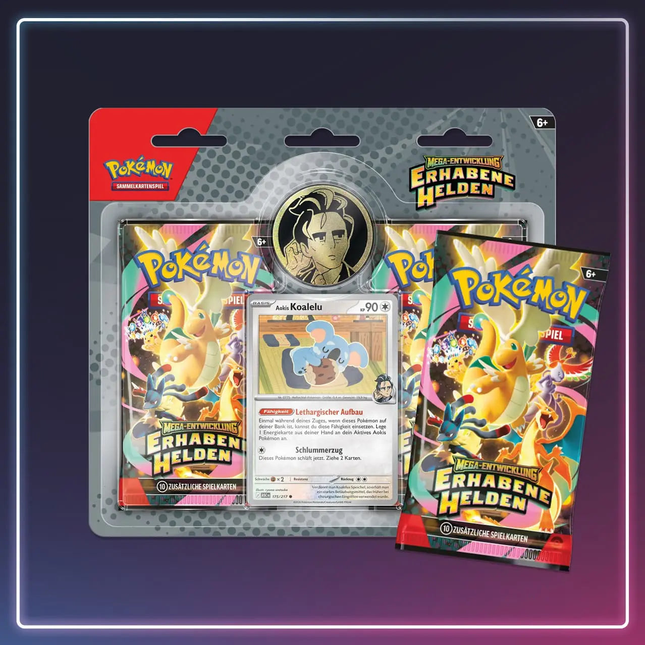 Pokémon - Erhabene Helden - 2-Pack Blister Koalelu/Aoki - Deutsch