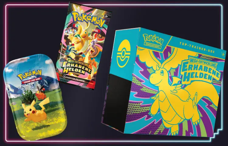 Viele Produkte aus dem aktuellen Top-Set Erhabene Helden - Jetzt im Kanto Kiosk kaufen.