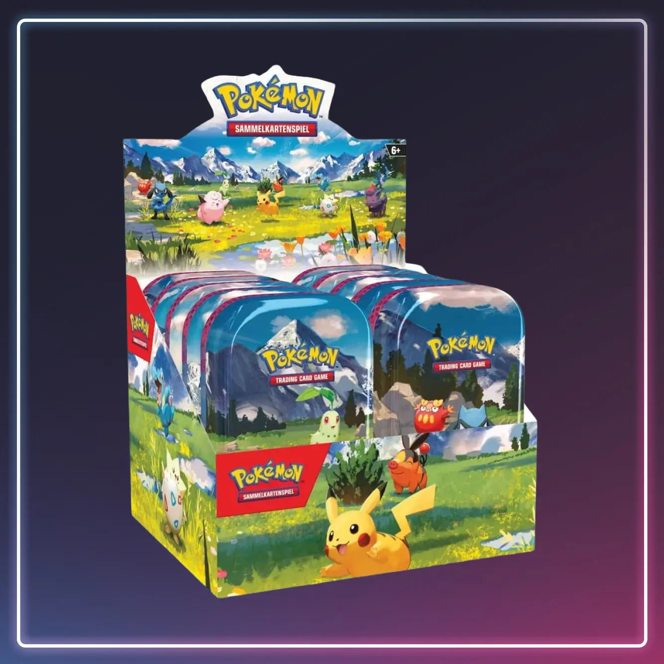 Pokémon - Mega Entwicklung - Erhabene Helden Mini Tin Display - Deutsch