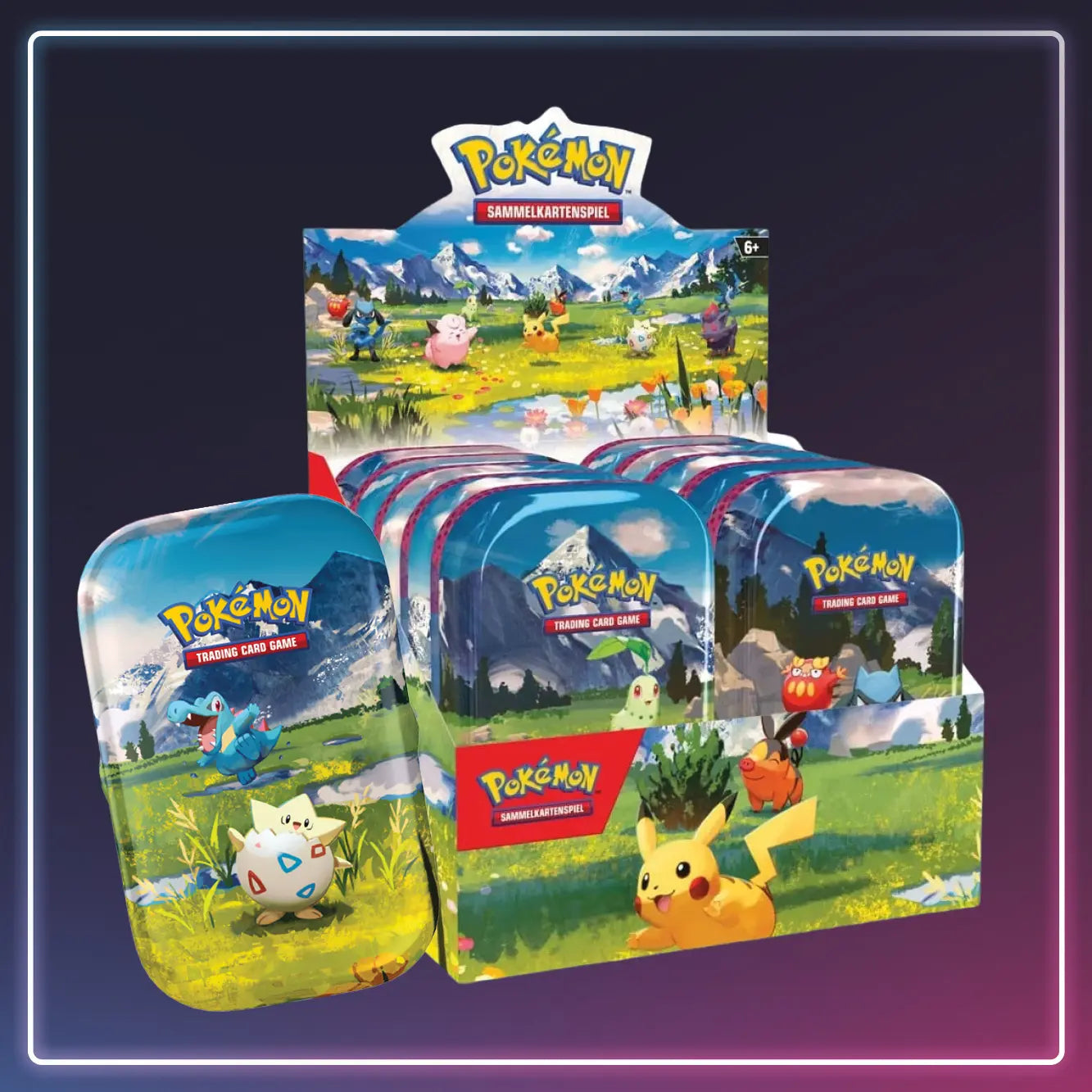 Pokémon - Mega Entwicklung - Erhabene Helden Mini Tin Display - Deutsch