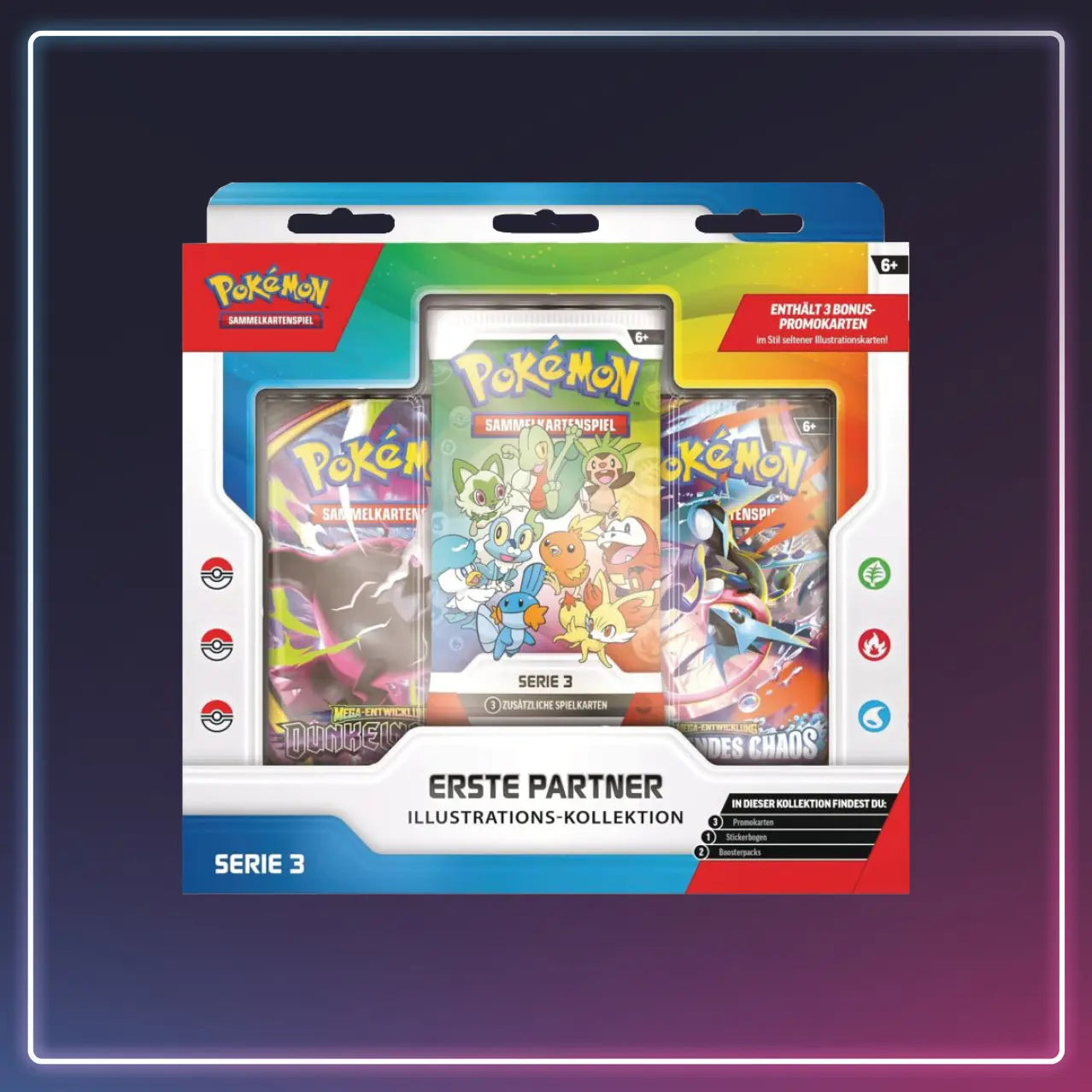 Pokémon - Erste Partner - Illustrations Kollektion - Serie 3 - Deutsch