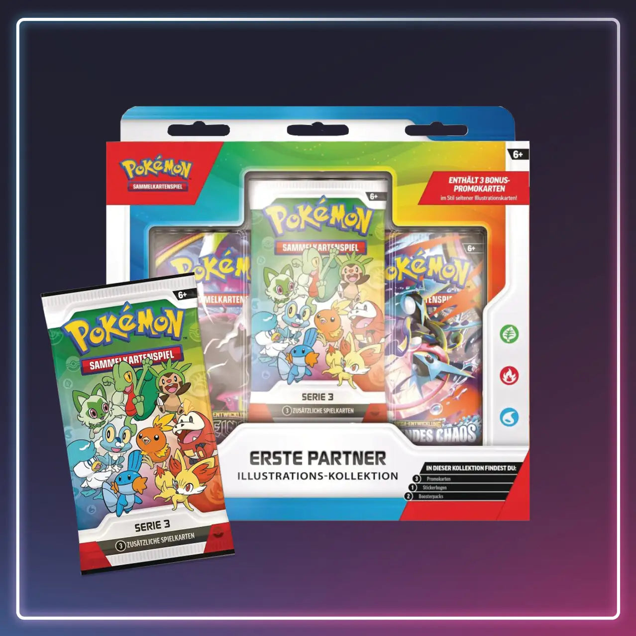 Pokémon - Erste Partner - Illustrations Kollektion - Serie 3 - Deutsch