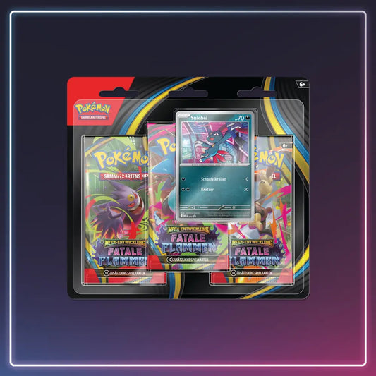 Pokémon - Mega Entwicklung - 3er Blister Fatale Flammen - Deutsch