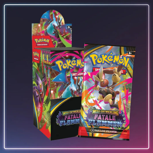 Pokémon - Mega Entwicklung - Booster Display 18er Fatale Flammen - Deutsch