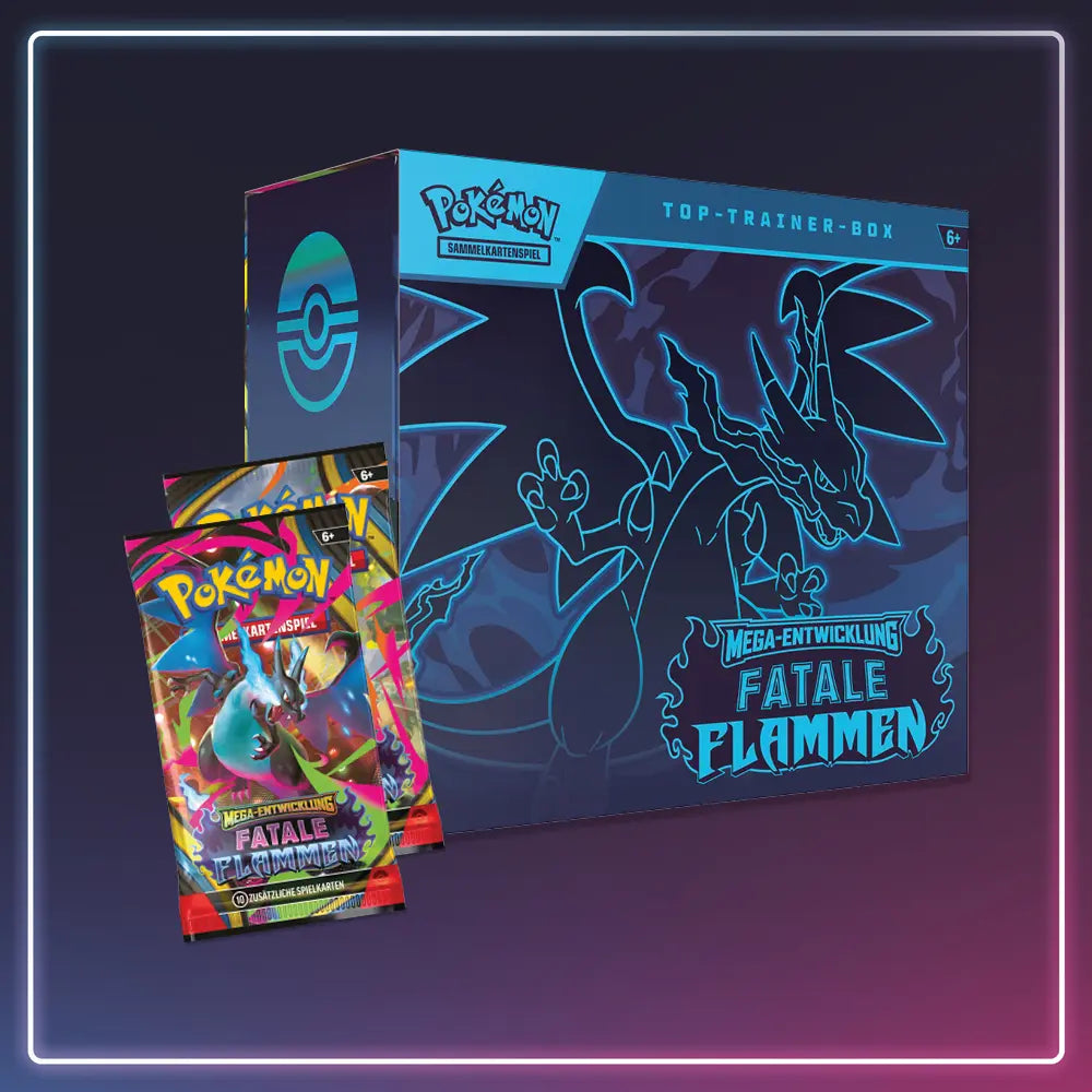 Pokémon - Mega Entwicklung - Fatale Flammen - Top Trainer Box - Deutsch