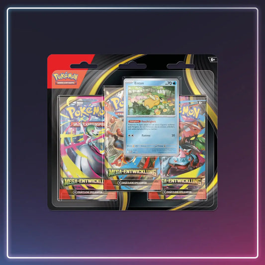 Pokémon - Karmesin und Purpur - 3er Blister Mega Entwicklung - Deutsch