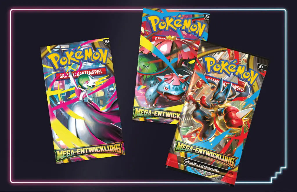Das neueste Pokemon Set Mega Entwicklung - Jetzt im Kanto Kiosk kaufen.