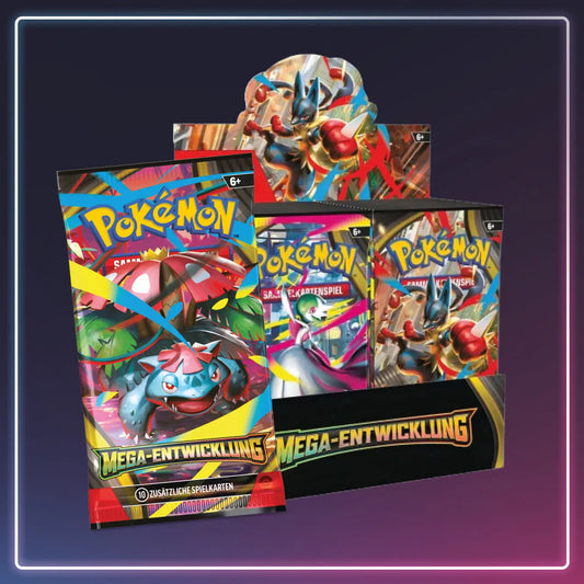 Pokémon - Karmesin und Purpur - Booster Display  Mega Entwicklung - Deutsch