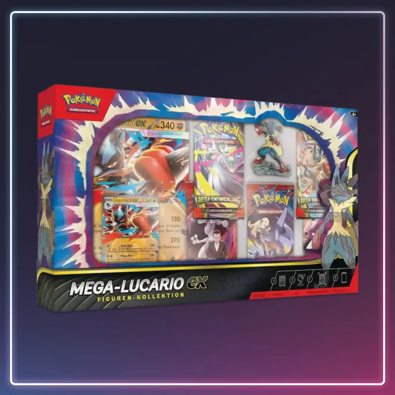Pokémon - Mega Entwicklung - Mega Lucario EX Figuren Kollektion - Deutsch