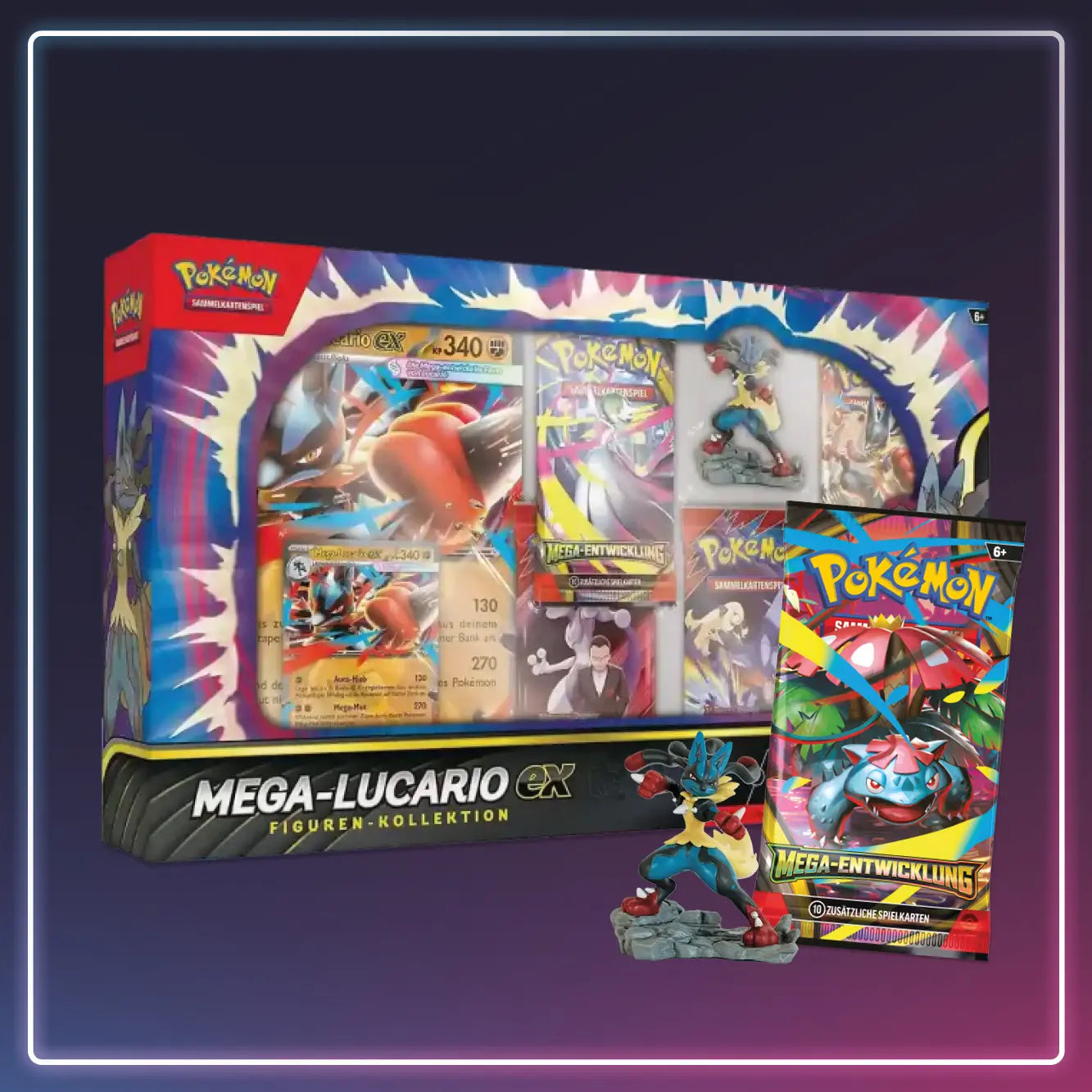 Pokémon - Mega Entwicklung - Mega Lucario EX Figuren Kollektion - Deutsch