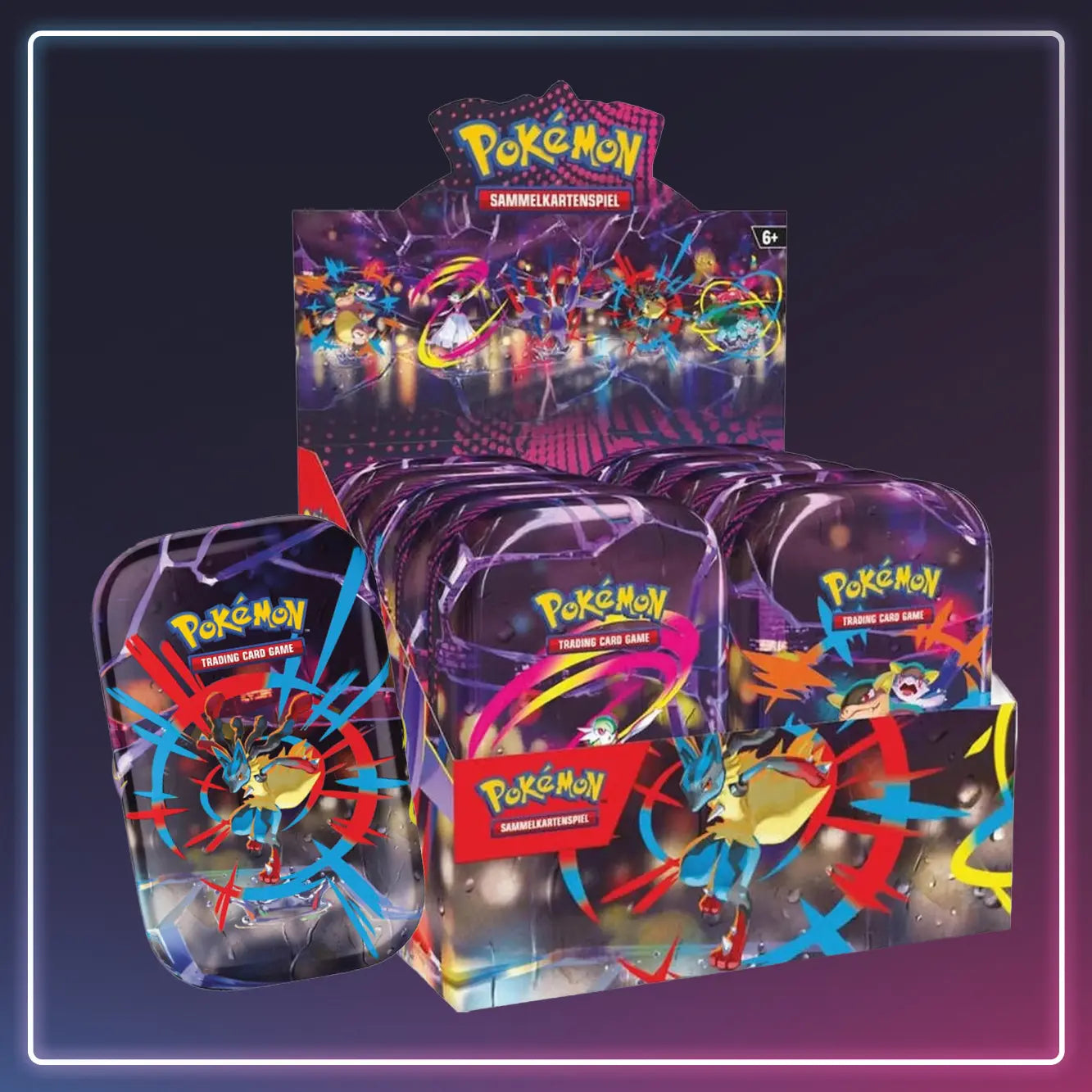 Pokémon - Mega Entwicklung Mini Tin Display - Deutsch