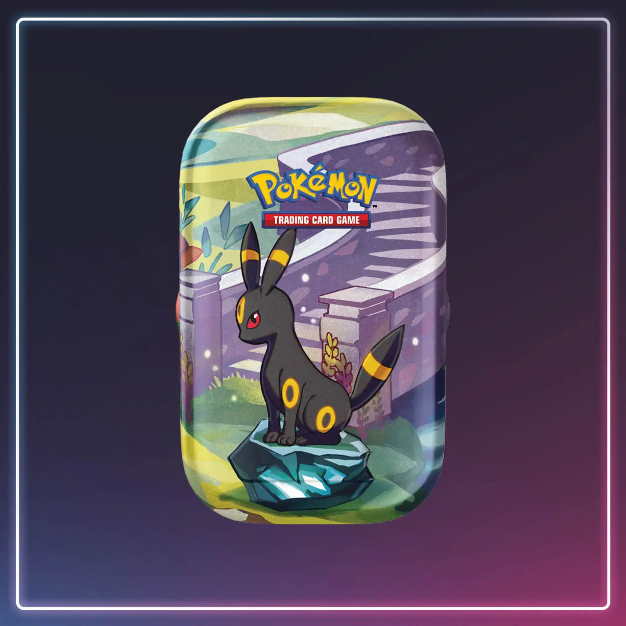 Pokémon - Karmesin und Purpur - Prismatische Entwicklungen Mini Tin Nachtara / Umbreon - Deutsch