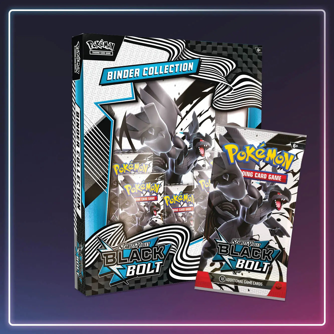 Pokémon - Karmesin und Purpur - Ordner Kollektion Schwarze Blitze - Englisch