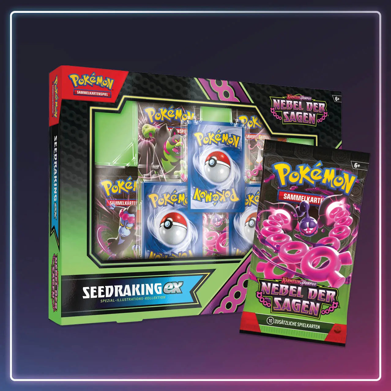 Pokémon - Karmesin und Purpur - Kollektion Nebel der Sagen - Seedraking Ex - Deutsch