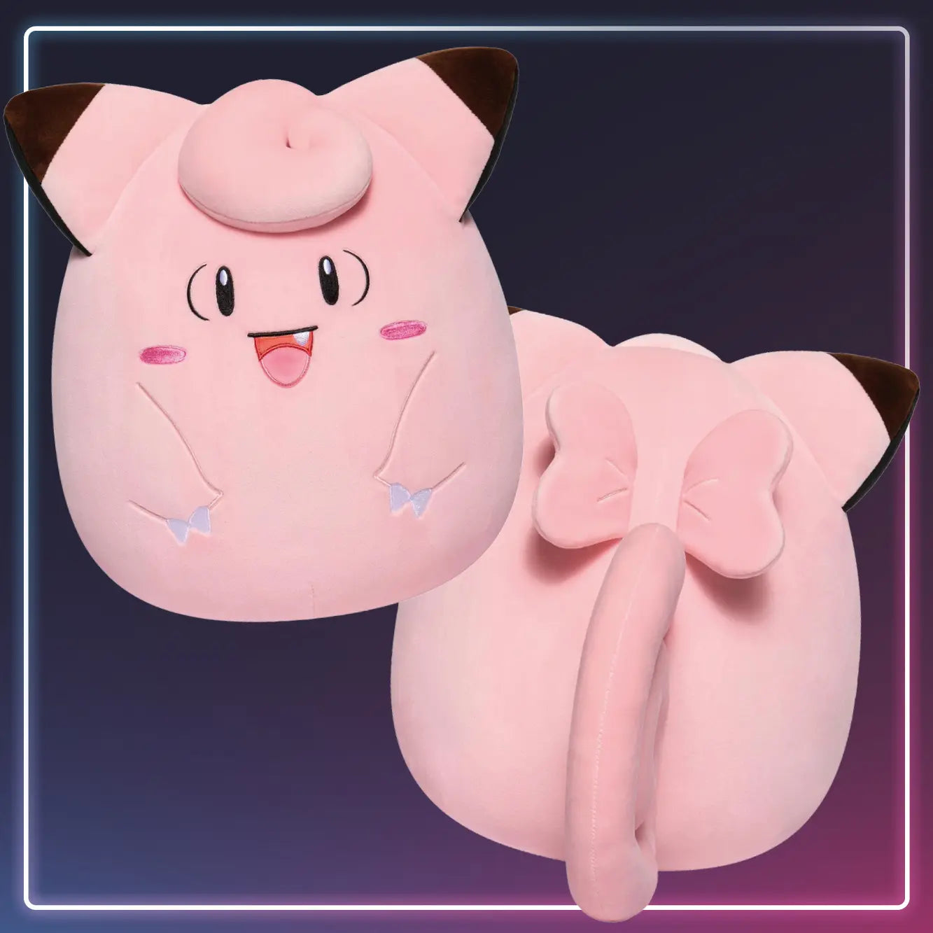 Pokémon - Squishmallow Piepi Clefairy Kuscheltier Plushie