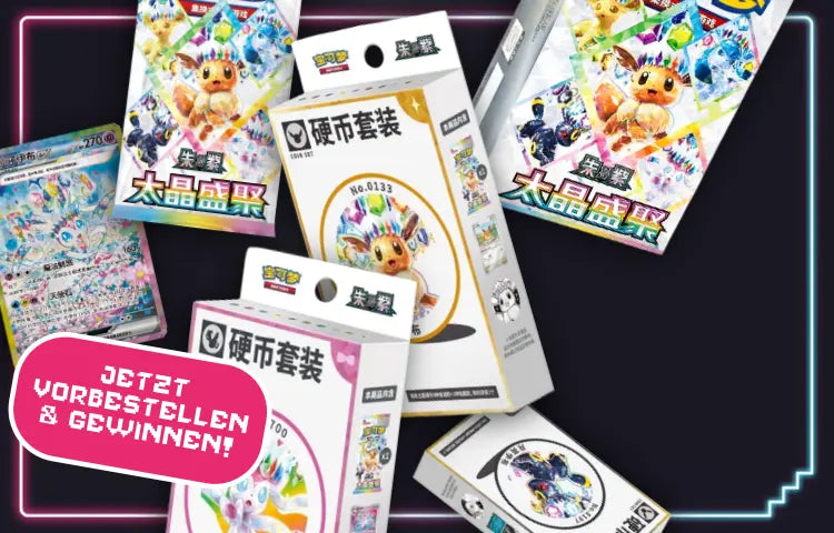 Jetzt die neuen Terastal Grand Gathering Produkte vorbestellen und 1 von 3 Coin-Sets gewinnen!