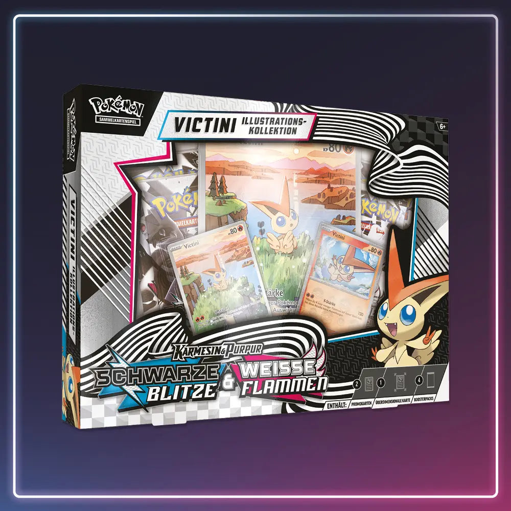 Pokémon - Karmesin und Purpur - Victini Kollektion Weisse Flammen Schwarze Blitze - Deutsch