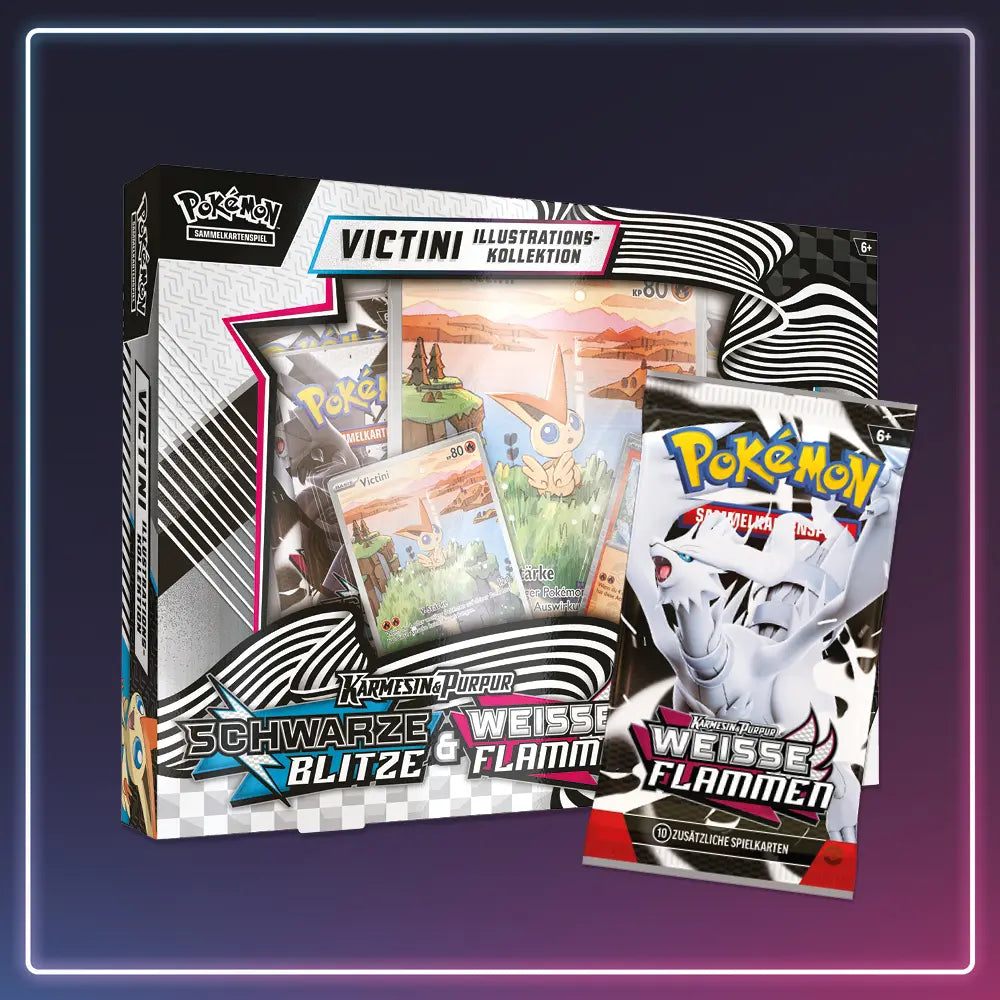 Pokémon - Karmesin und Purpur - Victini Kollektion Weisse Flammen Schwarze Blitze - Deutsch