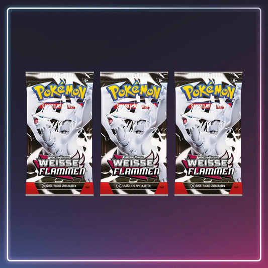 Pokémon - Karmesin und Purpur - Tech  Sticker Kollektion Weisse Flammen - Deutsch